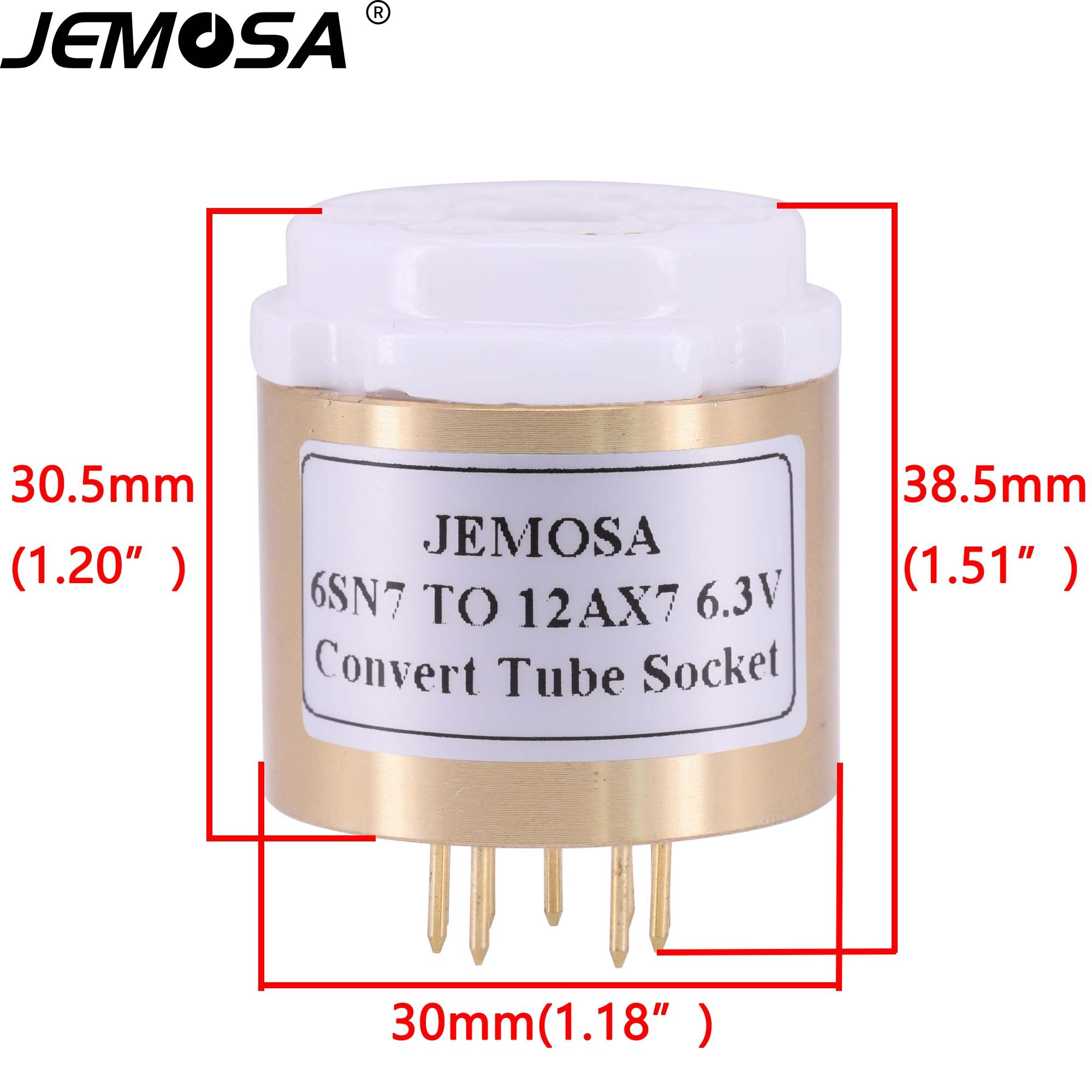 1Pc 6SN7 6SL7 ECC32 ECC33 6N8P 6N9P B65 Om 12AX7 12AU7 ECC82 ECC83 7025 Diy Audio Vacuumbuizenversterker zet Socket Adapter: B 6SN7 TO 12AX7 6.3V