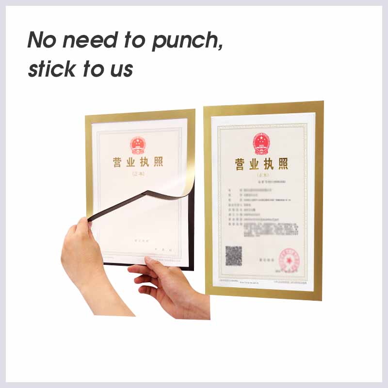 A6 multi-function magnetic pvc board Clear wall mounted picture poster document display frame plastic Sheet Paper Envelope