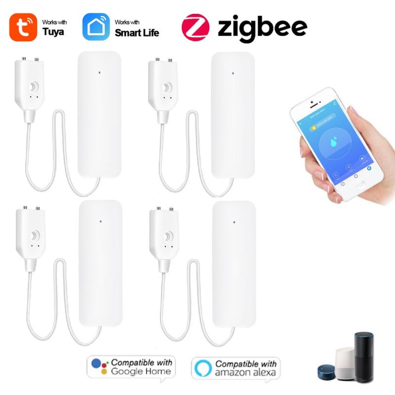 Tuya Zigbee Waterlek Sensor Detector Flood Alert Overloop Alarmsysteem Onafhankelijke Water Lekkage Alarm Smart Leven App: 04