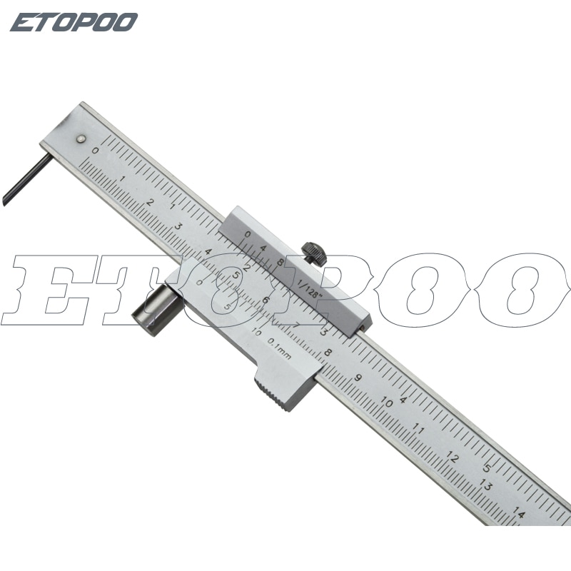 Calibrador Vernier de marcado paralelo de acero inoxidable, herramienta de calibre de marcado con trazador de carburo, 0-200mm/300mm/400mm/500mm