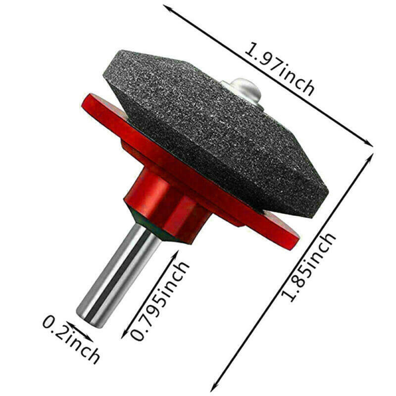 2Pcs Universal Lawn Mower Faster Blade Sharpener Grinding Power Drill Garden Kit(Red)