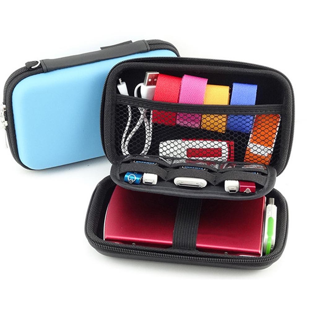 Hard disk case 2.5inch Portable Hard Disk Drive Data Cable Earphones Storage Bag Case Organizer