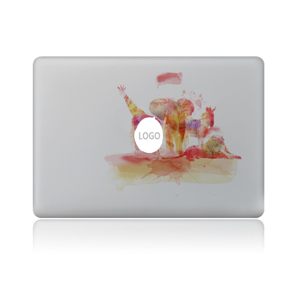 Cute cat elephant Animal kingdom Vinyl Decal Laptop Sticker For DIY Macbook Pro Air 11 13 15 inch Laptop Skin: 13" / Forest animals