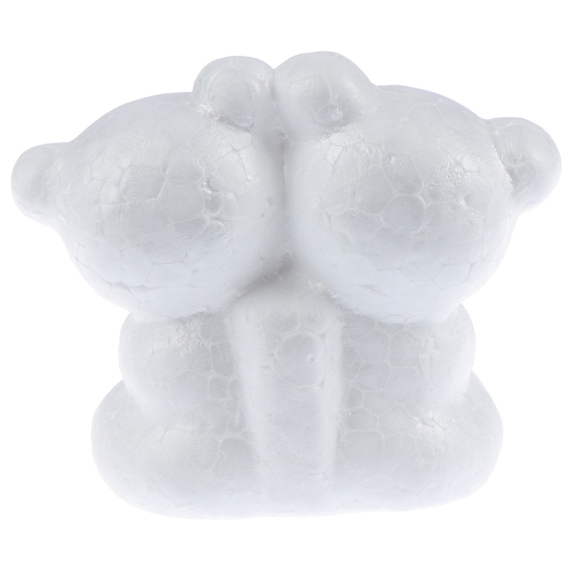 1PC blanco espuma de poliestireno extruido para modelado Oso de las bolas de Navidad DIY materiales de decoración para boda