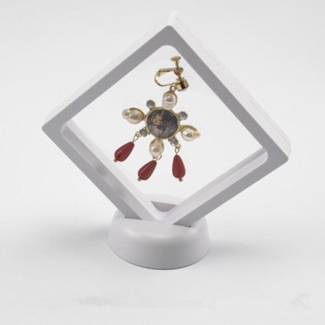 Coffret à cadres flottants | Boîte d'ombre, Jade bijoux affichage, Protection Hypoxia: White 90x90mm