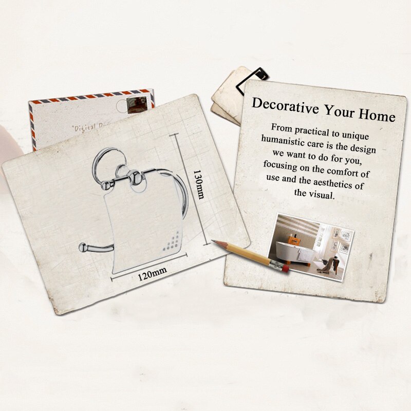 Antique Toilet Roll Holder Bronze White WC Tissue Paper Towel Holders Cover Chrome Brass Bathroom Hardware Gold WC Paper Hanger