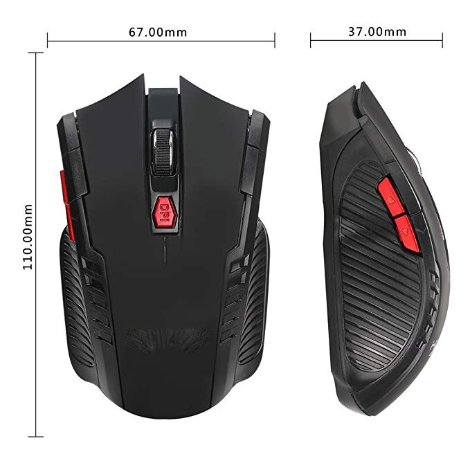 2.4G Draadloze Gaming Muis 2400Dpi 6 Knoppen 2.4Ghz Mini Draadloze Optische Gaming Muis Voor Pc Laptop