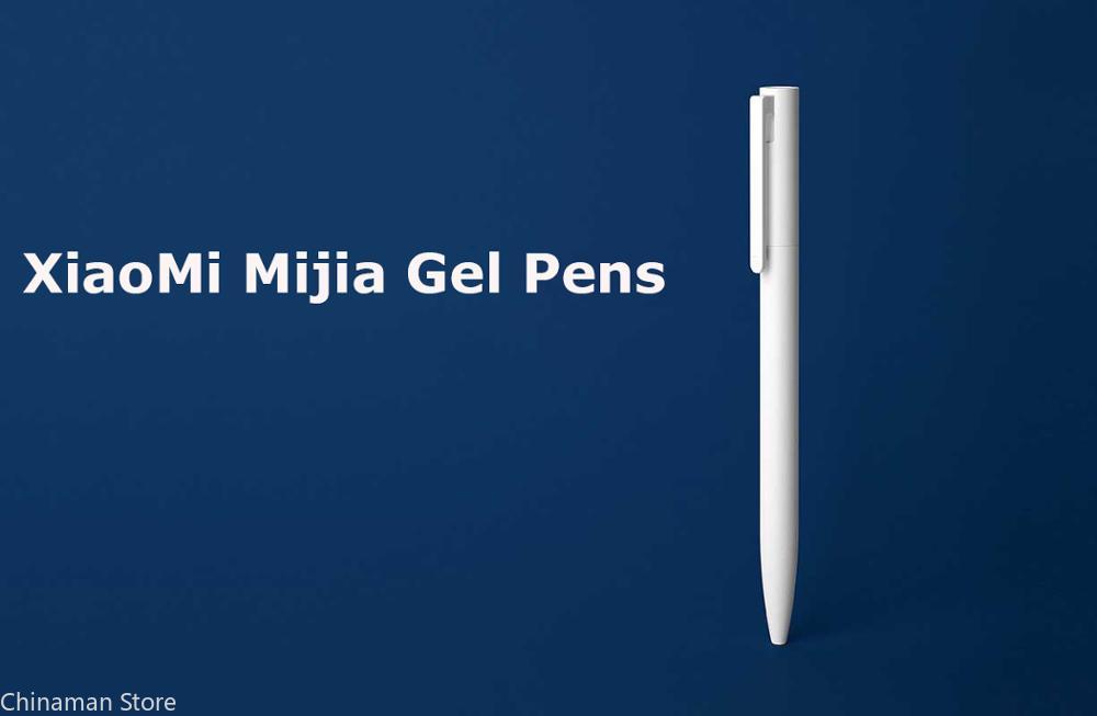 Original Xiaomi Mijia Gel Pen MI Pen 9.5mm Signing Pen PREMEC Smooth Switzerland Refill MiKuni Japan Ink (Black/Blue) Best