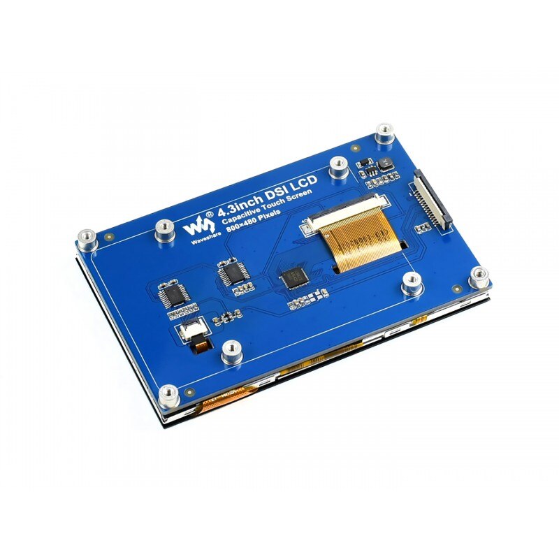 4.3inch Capacitive Touch Display for Raspberry Pi 800×480 IPS Wide Angle MIPI DSI Interface