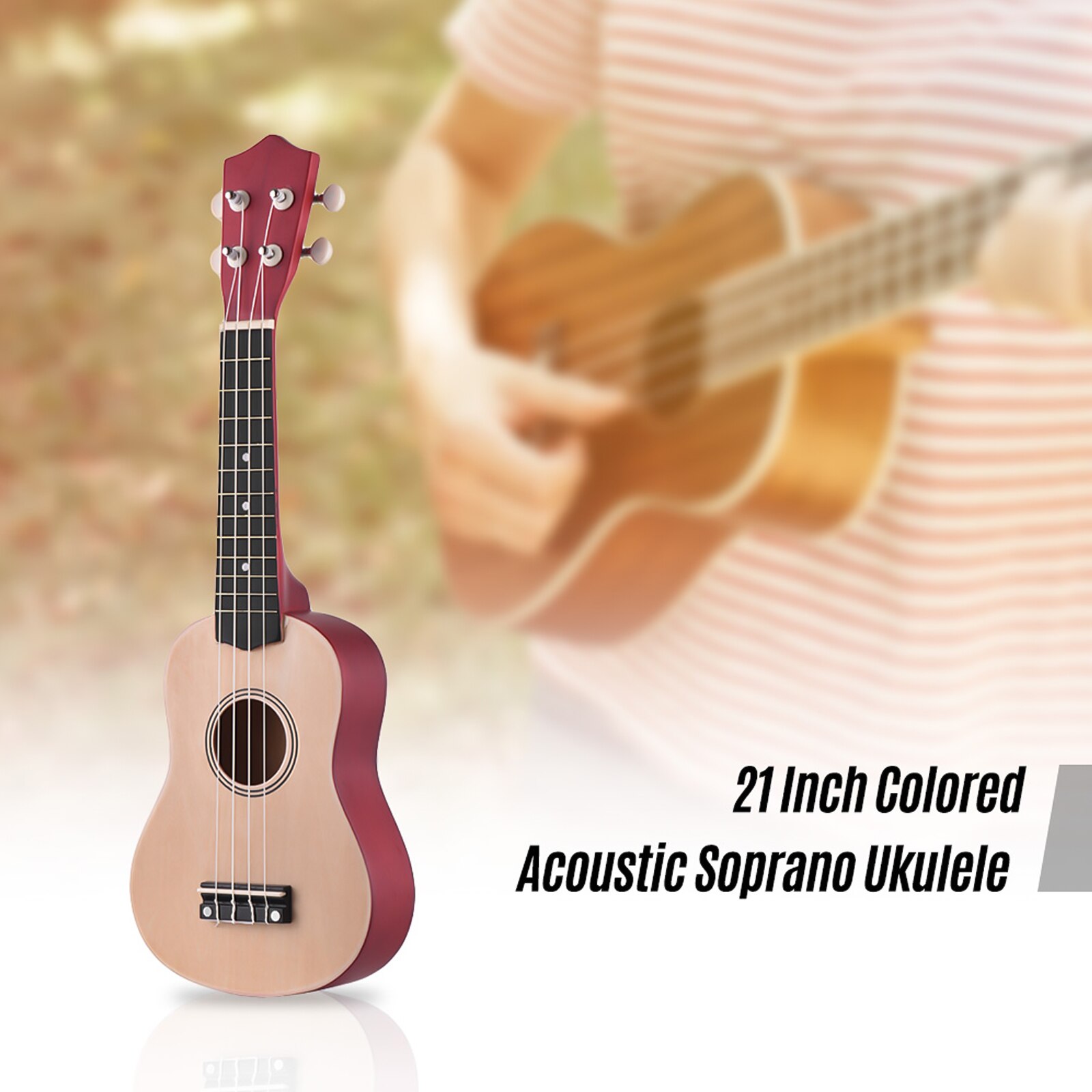 21 inch Ukelele Ukulele Combo Mahogany Soprano Gecko Uke 4 string Hawaiian Mini Guitarra with Stringed Musical Instrument Kits