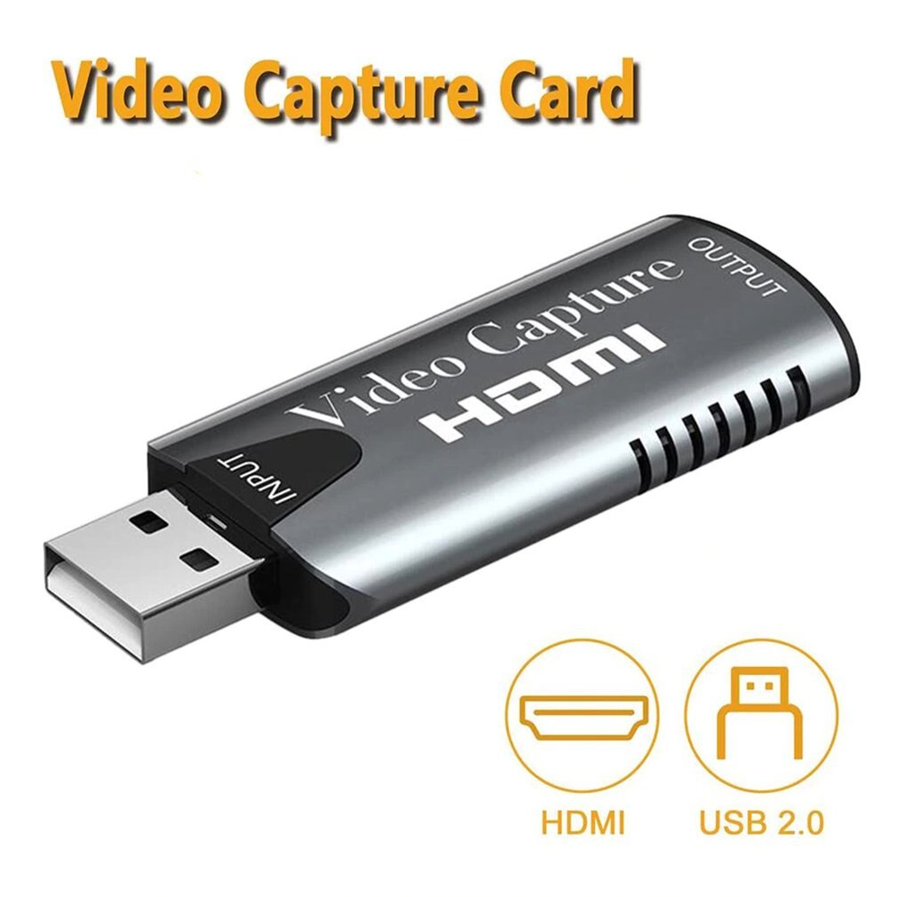 Tarjeta de captura de vídeo HDMI a USB 2,0, grabadora HD de 1080P, versión de enfriamiento de retransmisión en vivo, Plug and Play