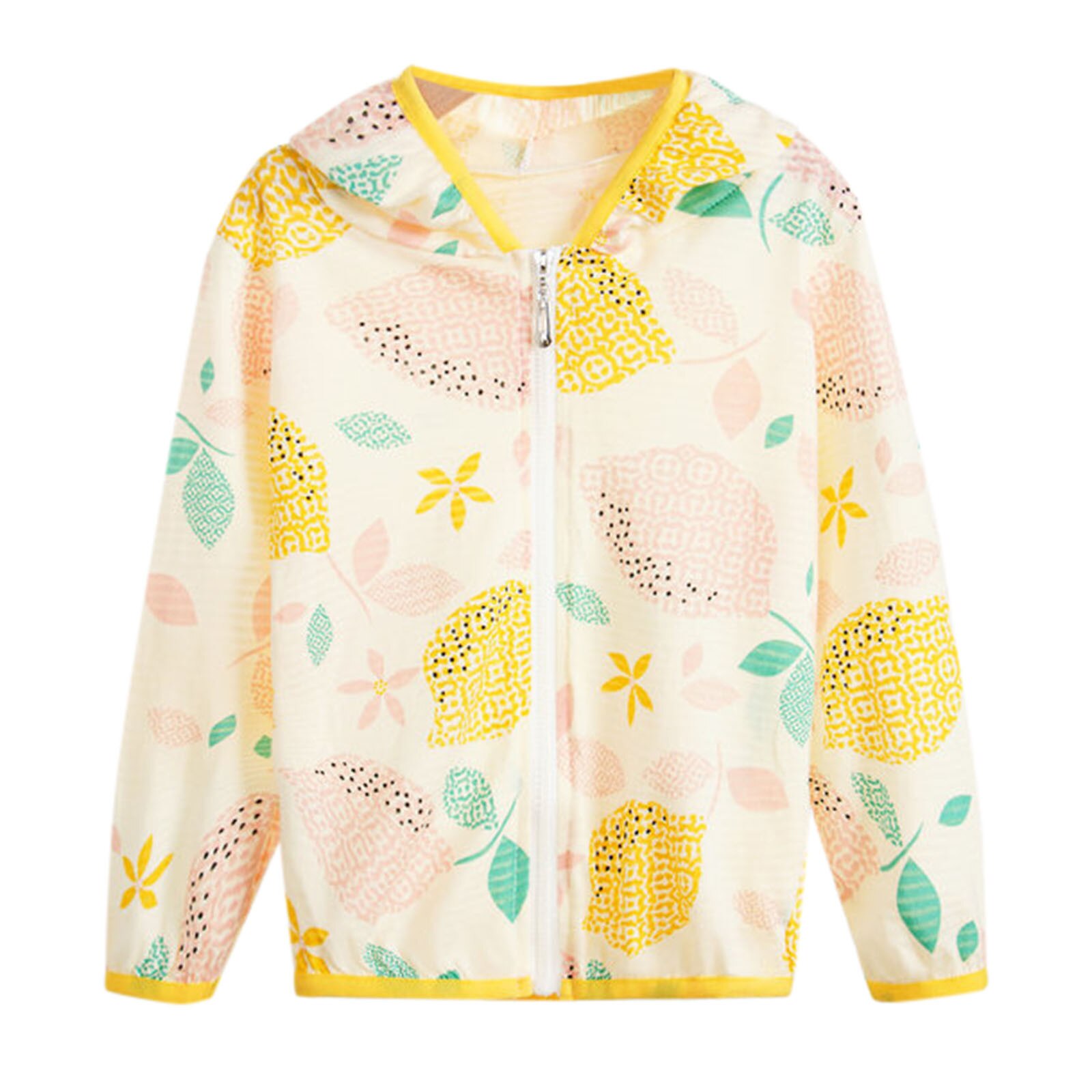 Summer Style Toddler Kids Boys Girls Cartoon Sunscreen Jackets Hooded Outerwear Zipper Coats Vogue Sun Protection Clothing