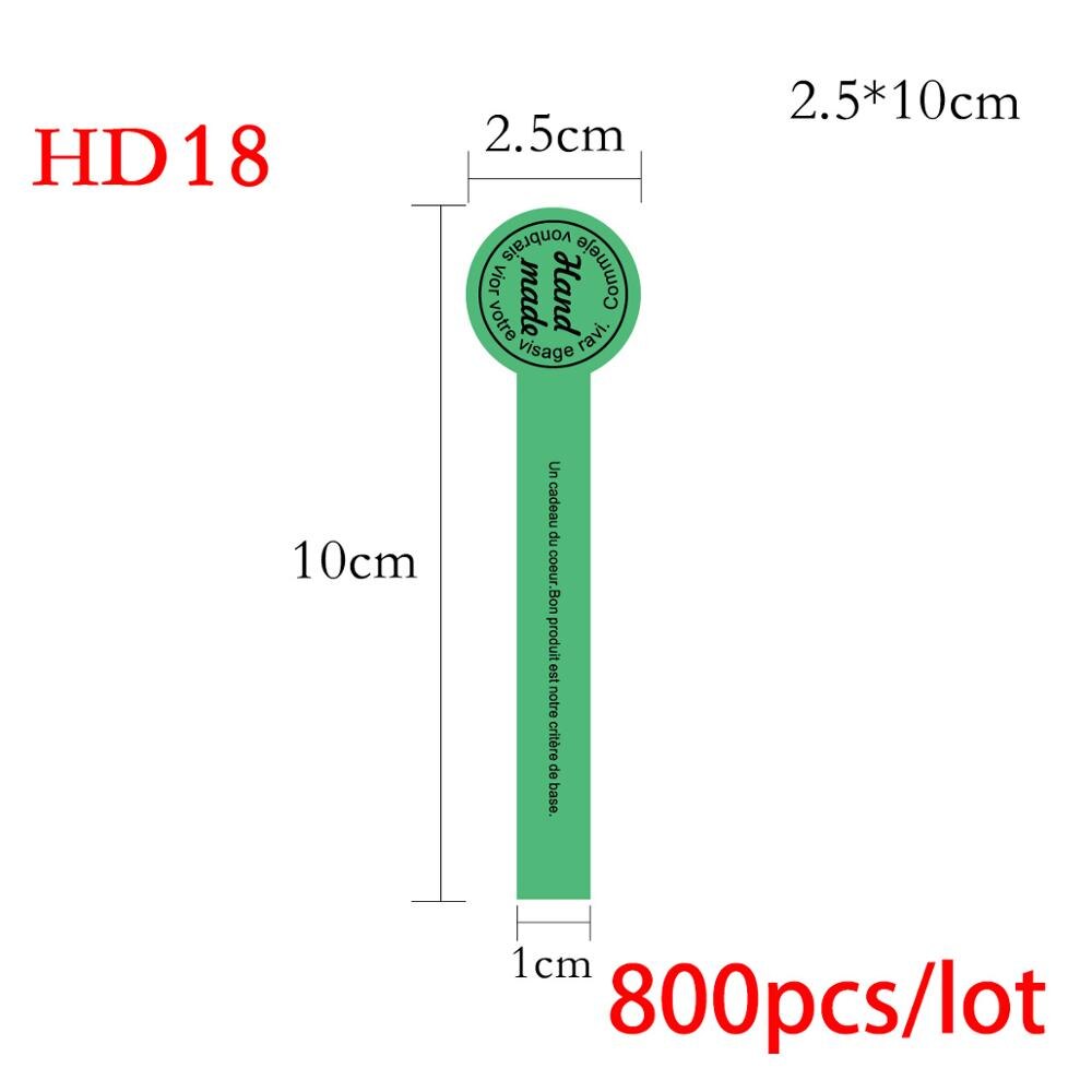 Handmade Thank You Stickers Scrapbooking for Package Adhesive Thank You Sticker Seal Labels Stationery: HD18 800pcs