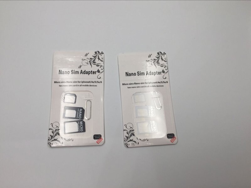 Kit de adaptador de tarjeta Micro Nano SIM, conector para iPhone 6, 7 plus, 5S, Huawei P8 lite, P9, Xiaomi Redmi Note 4 Pro, 3S, 3, Mi5, soporte para sims