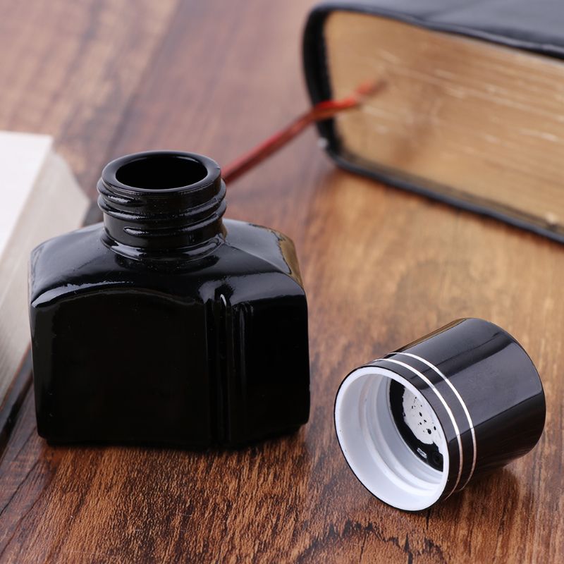 25ml flessen glazen zwarte inkt voor soepel schrijvende vulpennen, schoolbenodigdheden, kantoorbenodigdheden, groothandel