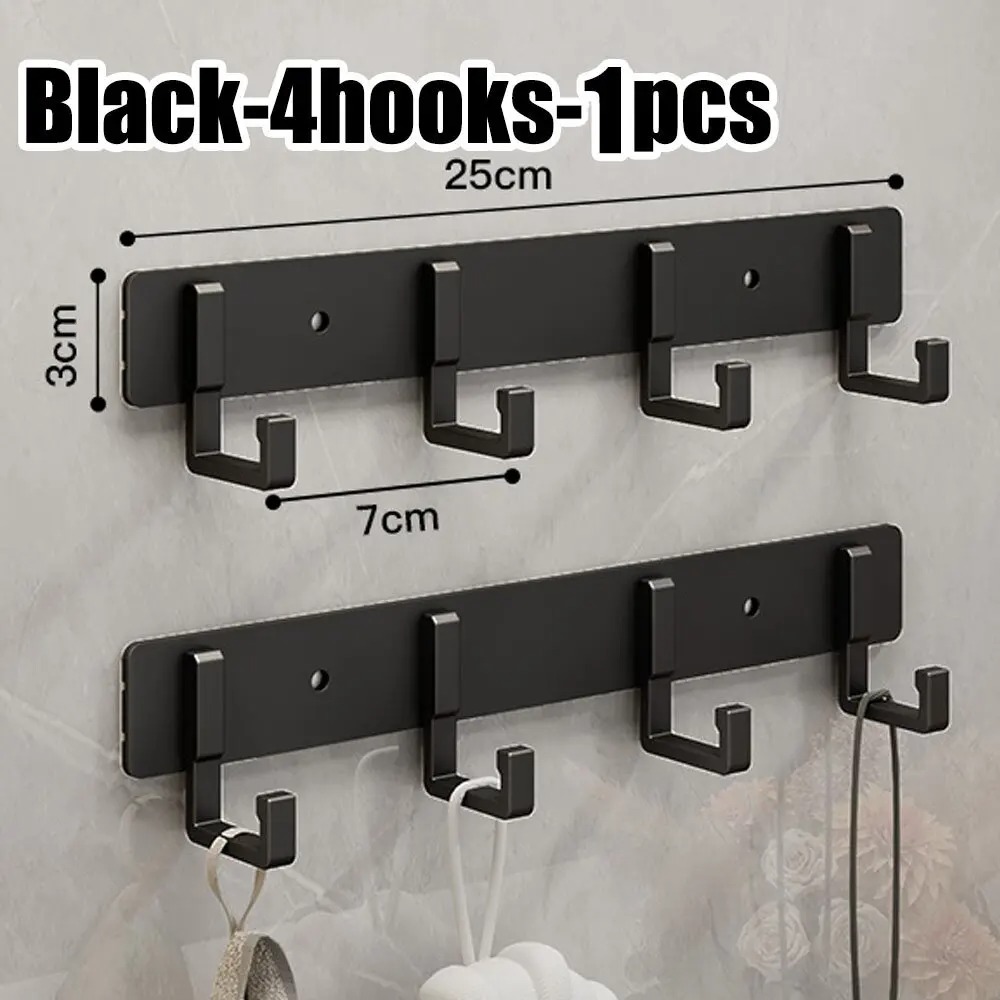 Perchero sin perforaciones, gancho de pared adhesivo, colgador de ropa de pared, ganchos colgantes, Mural de ganchillo, accesorios de baño, Hardware: YELLOW