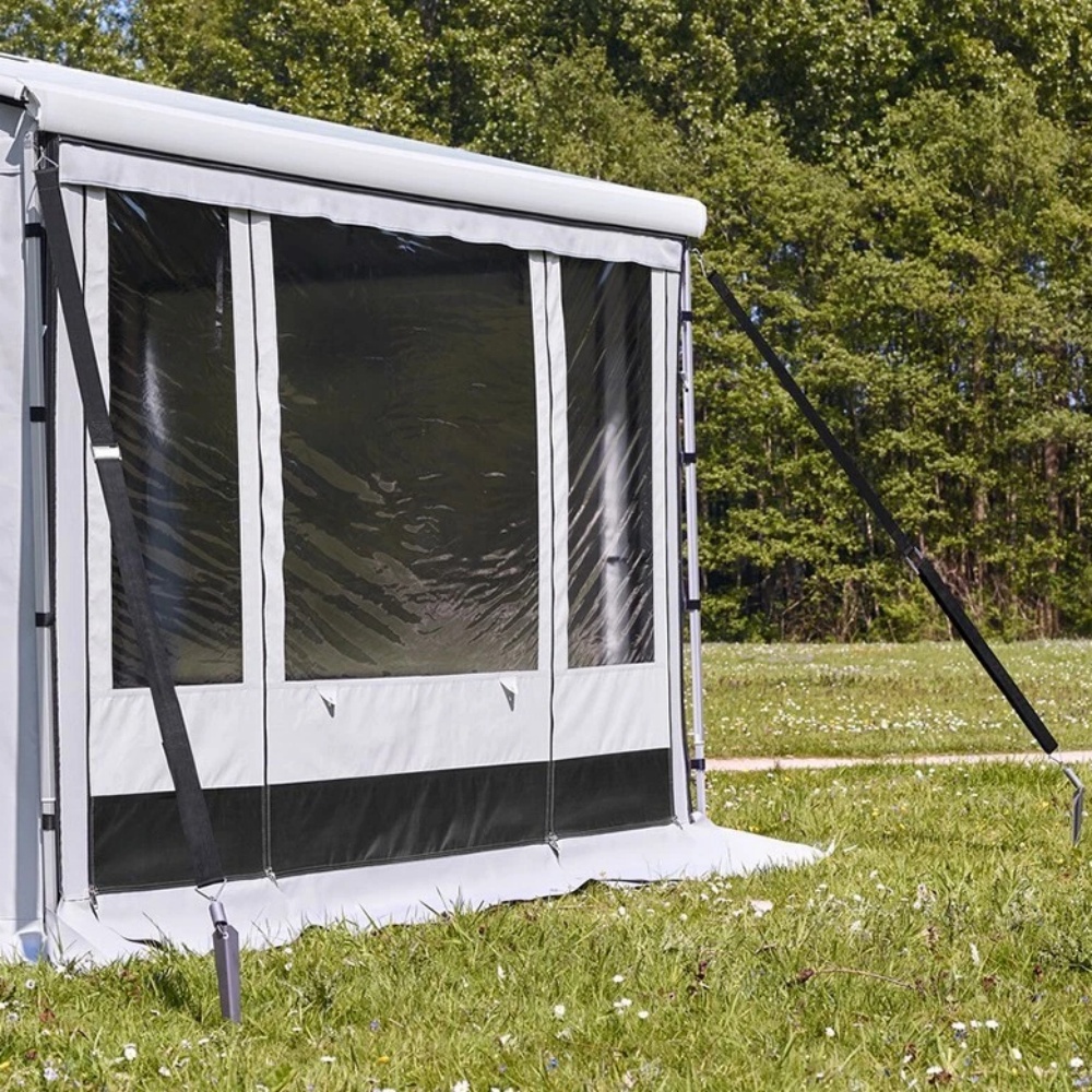 Campingmarkise stormfastgørelse sidestropper med opbevaringstaske baldakin vindskærm fastgørelseskrog campingvogn autocamper til thule markise