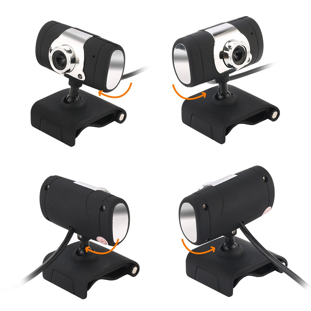 480p USB Webcam PC Camera Rotation With MIC For Skype Computer Video Call Web Cam Computer Camera USB Camera