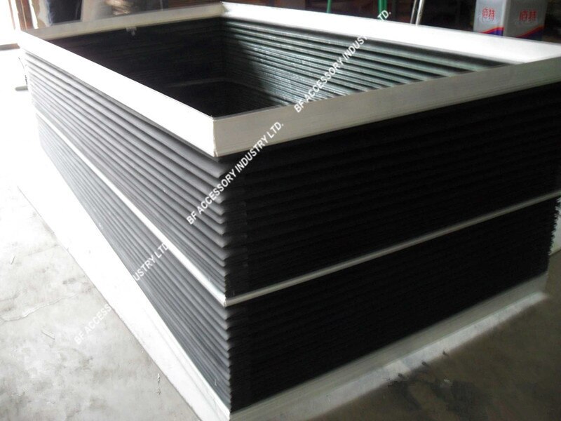 Square flexible accordion protective bellow covers