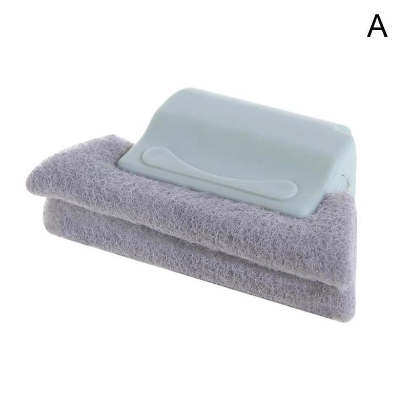 Paño de limpieza de surcos para ventana, 1 Uds., PP, ranura para ventana multipropósito, hueco para puerta, hogar, Herramientas de limpieza de cocina, limpieza de ventanas, tela para surcos: Blue