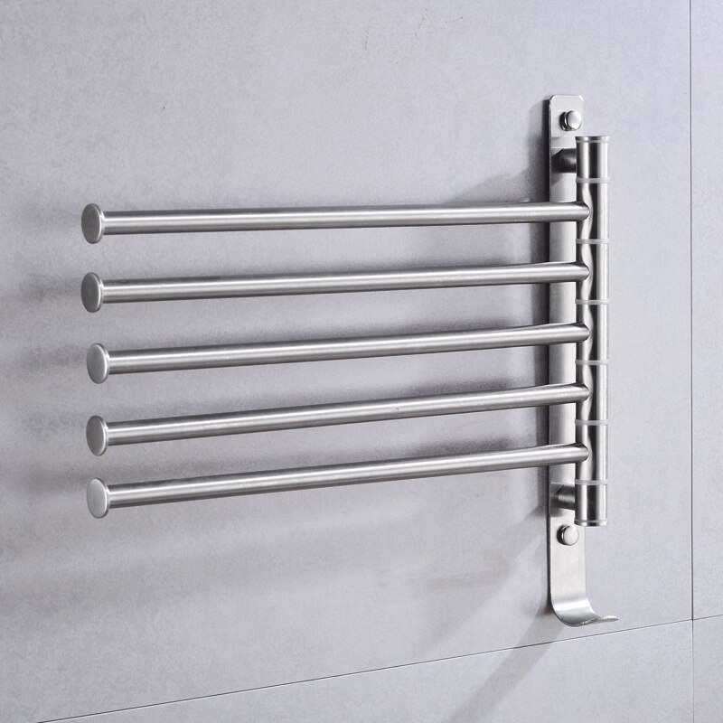 Handdoek Bar Holder Wall Mounted Beweegbare Handdoek Rail Hanger Rvs Badkamer Handdoekenrek Opknoping Houder Haak Magazijnstelling