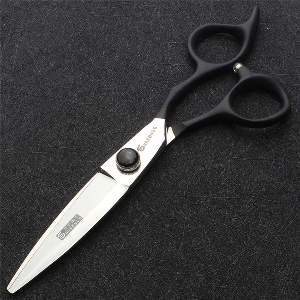 Professionele kappers schaar 6.0 inch lancet schaar Japan 440c roestvrij staal haar schaar kapper schaar: biack scissors