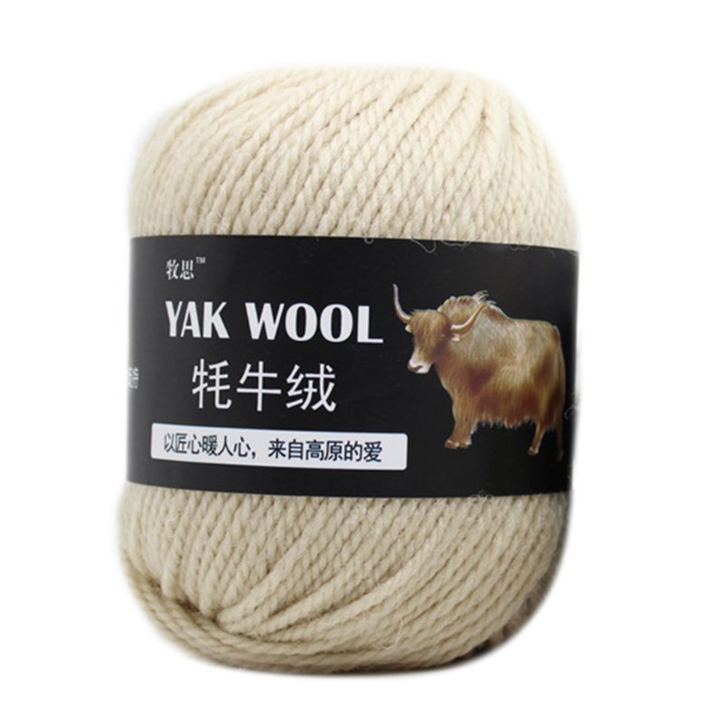 100g Artificial Yak Wool Thread Hand Knitted Crochet Medium Thick Worsted Yarn 2XPC: F