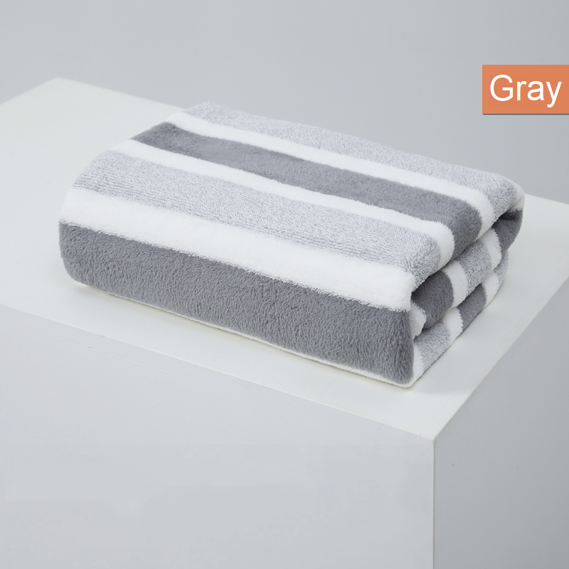 Striped Pattern Towel Set Soft Hand Towel Bath Towel Quick Drying Absorbent Towels For Bathroom: 24#