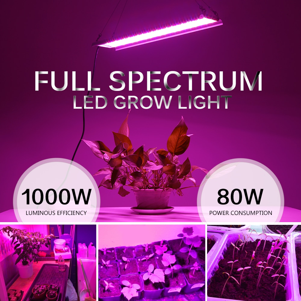 LED licht groeien 1000WFull Spectrum hoge lichtopbrengst Phyto Lamp voor Indoor Tent Greenhouse hydrocultuur Plant Flower