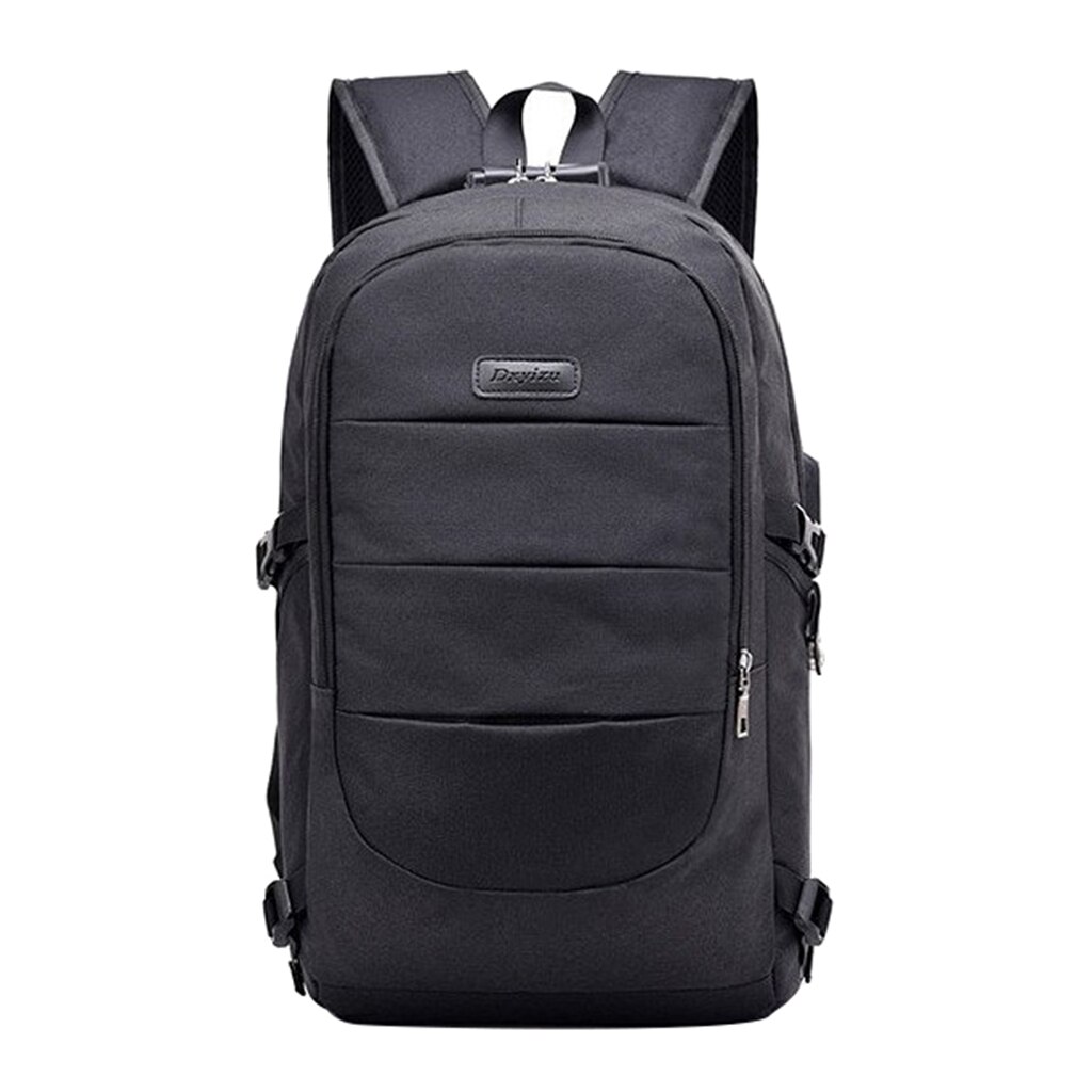 Backpack USB Charging Backpacks Anti-theft waterproofing Travel Bags Travel Rucksack Outdoor Sports Climbing Bag: Black