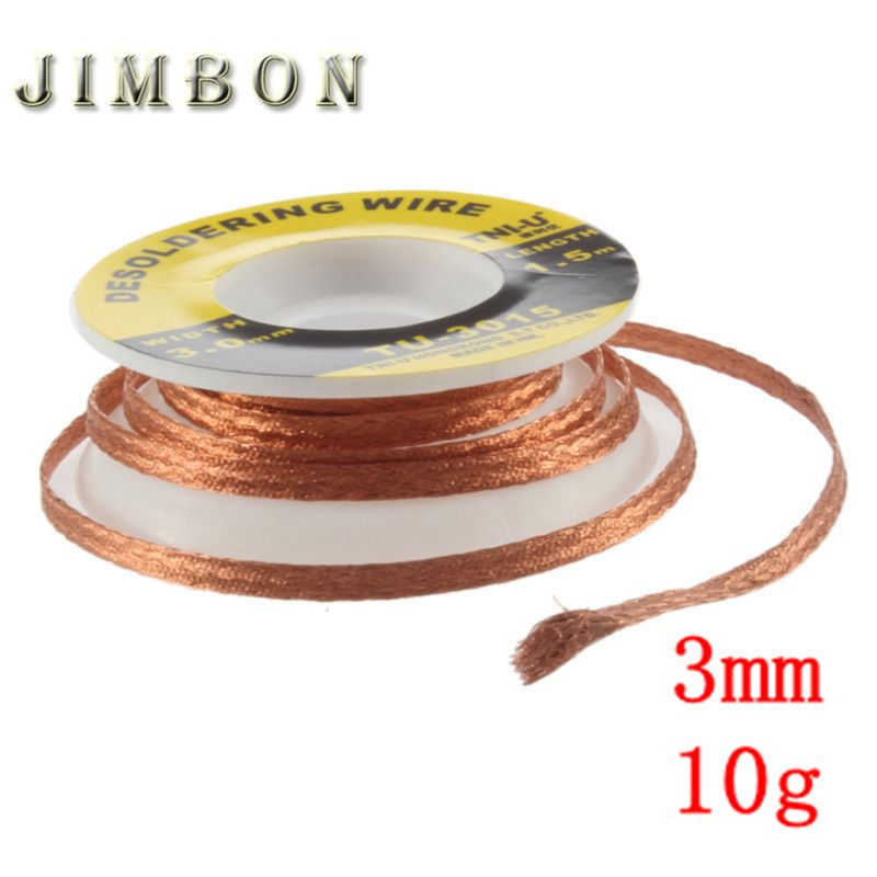 JimBon 1pc 3mm Beveiliging 5 ft. 3mm Desolderen Braid Solder Remover Wick BGA Desolderen Wire Bra Wereldwijd
