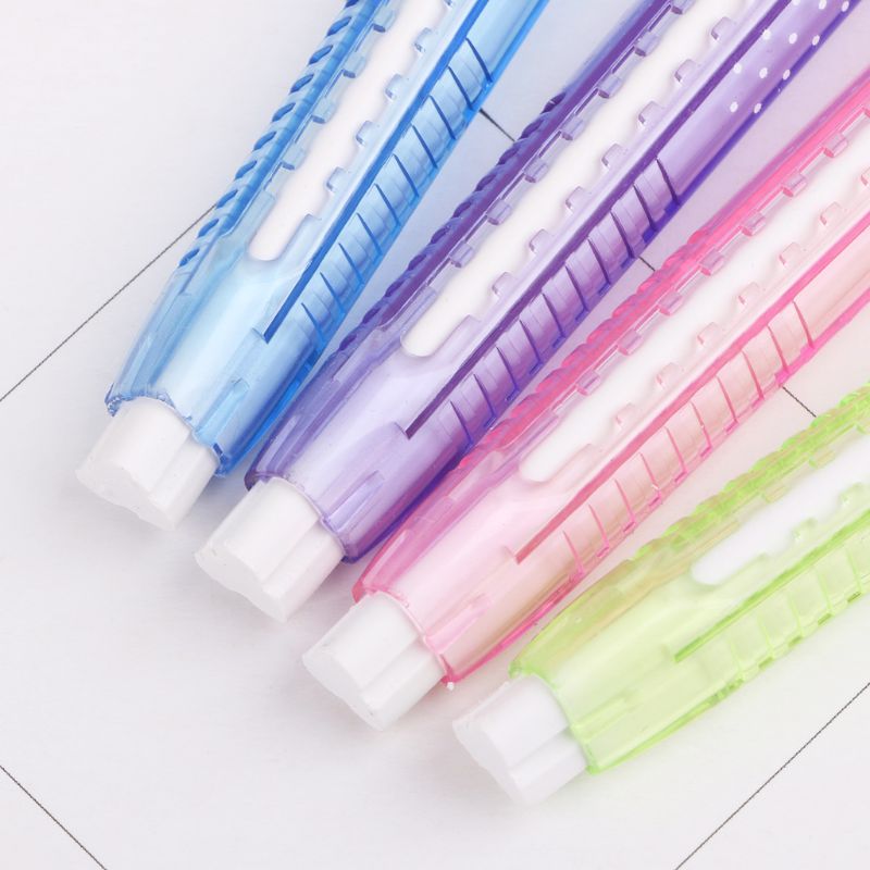 NoEnName_Null Mechanical Pen Shape Eraser Rubber Retractable Stationery School Supplies Student Kids