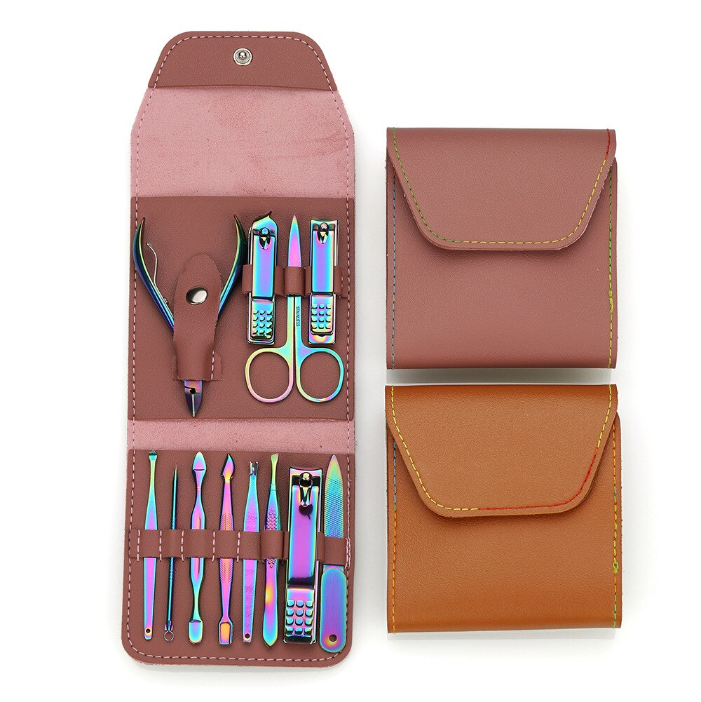 nail clipper 12 sets nail clipper suit color nail clippe