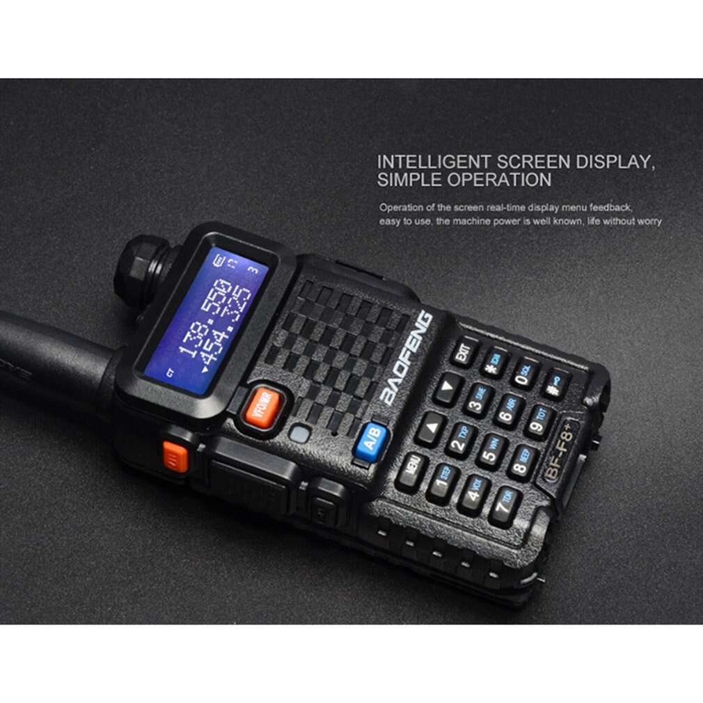 Baofeng BF-F8 + Walkie Talkie Politie Twee Manier Radio Baofeng F8 + 5W Uhf Vhf Dual Band Outdoor Lange bereik Ham Transceiver