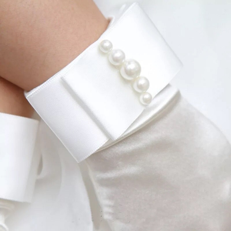 Gants Blancs Vintage Années 70 - Dentelle Pour Mariage, Communion, Baptême - Taille Unique