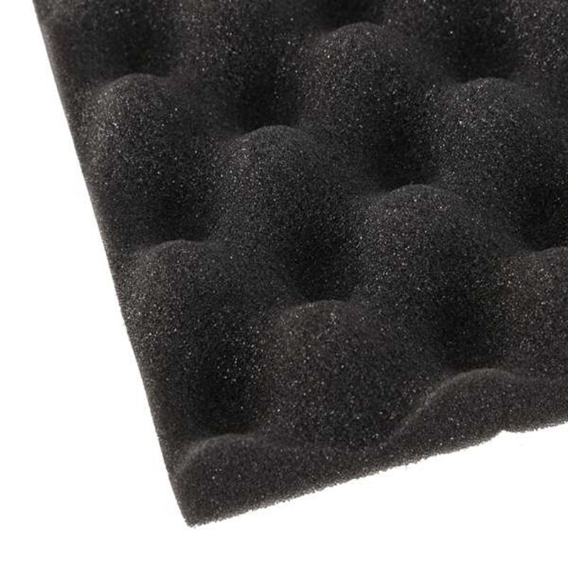 6 stk lydisolerende skum studio akustisk skum lydisoleret absorption sort kile polyurethanskum 30 x 30 x 3cm