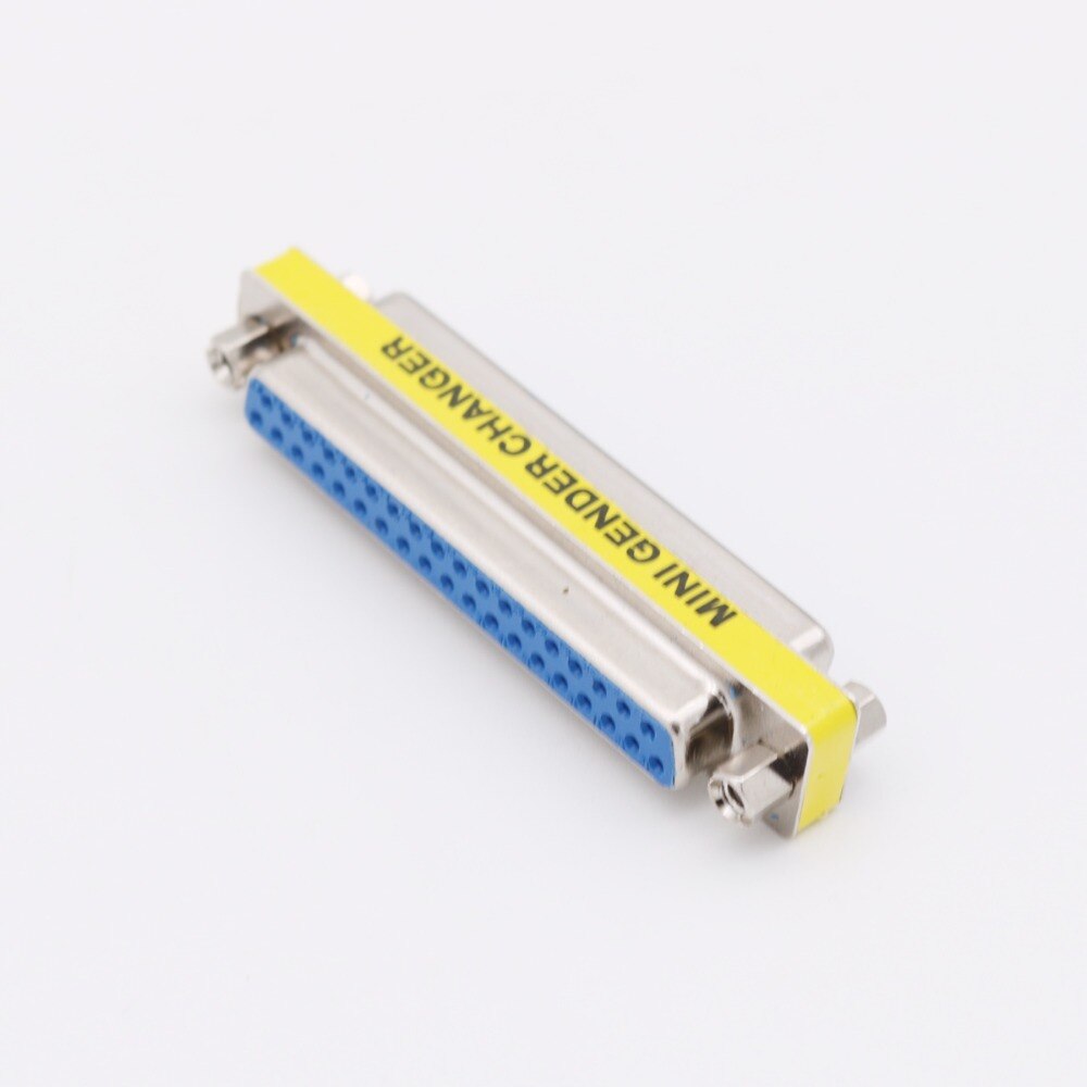 1pc DB37 D-SUB 37 Pin 2 Rows Female Jack To DB37 Female Mini Gender Changer Parallel Port Adapter Connector