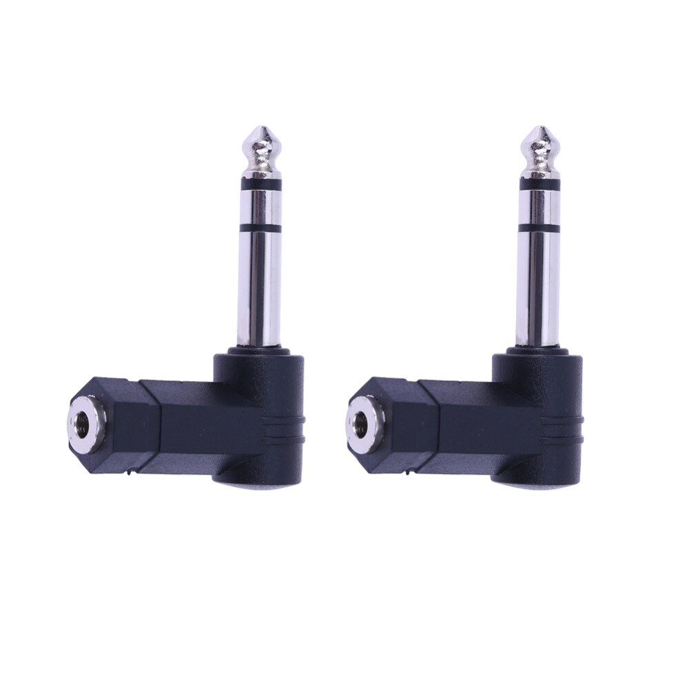 90 stopni 3.5 do 6.35/6.5mm 1/4 "Mono Jack głośnik Stereo Adapter Audio wtyczka 3.5mm TRS złącze konwerter słuchawki AUX kabel