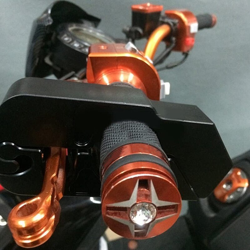 Universal Motorcycle Lock CNC Motorcycle Handle Throttle Grip Security Lock with 2 Keys
