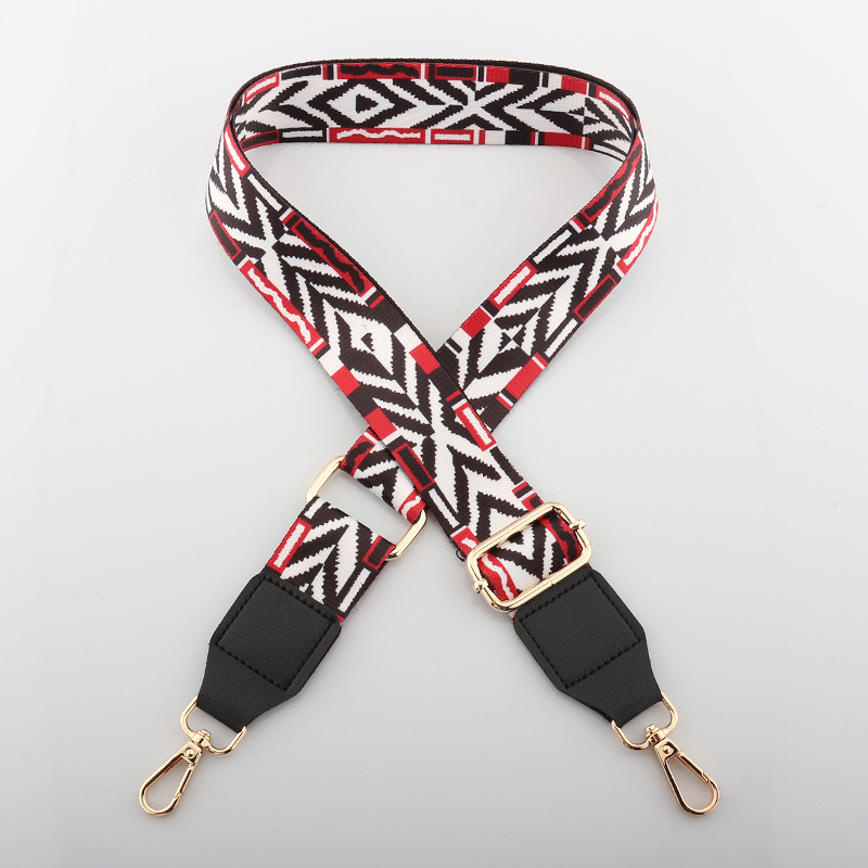 Nylon/Katoen Tas Riem Vrouw Gekleurde Bandjes Voor Crossbody Messenger Schoudertas Accessoires Verstelbare Geborduurde Riemen Riemen
