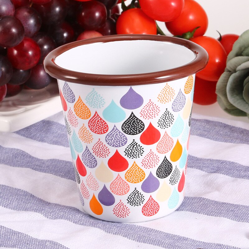 Kegel trichter tasse Flachen boden becher ohne emaille Karikatur kaffee becher Eisstockschießen farbe milch Tee tasse hause dekoration freund