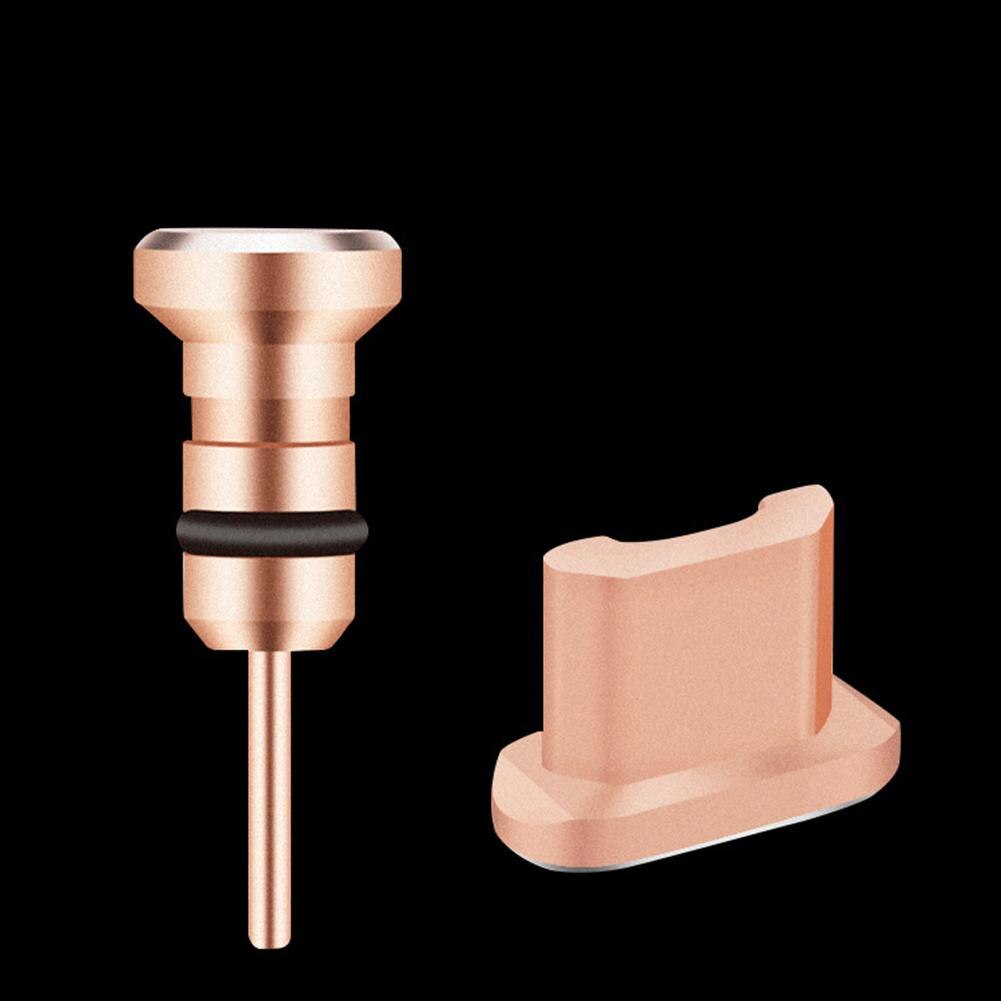 Kleurrijke Metalen Type-C Micro Usb Oortelefoon Jack Charge Port Anti-stof Plug Voor Android Iphone Telefoon Accessoires