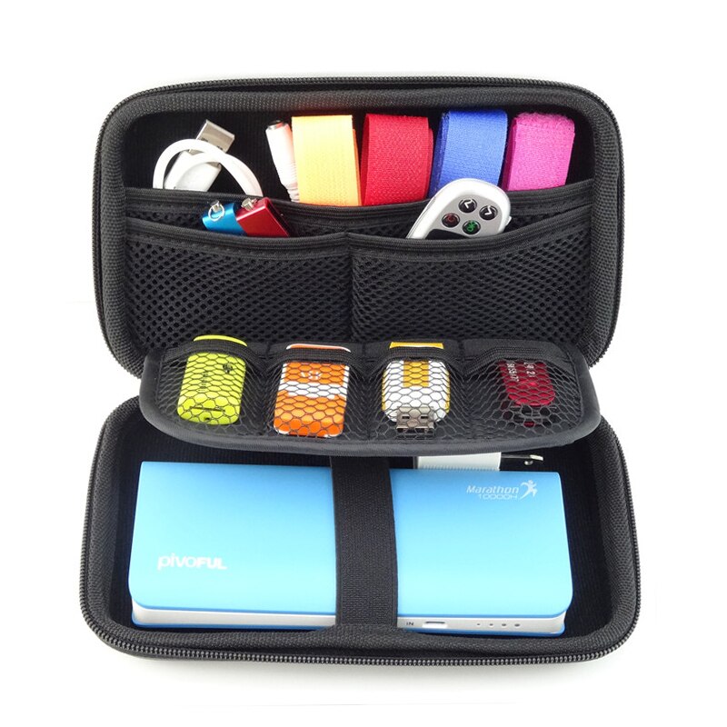 Original 2,5 zoll EVA Festplatte Fall Mobile Power Box Für U Festplatte Sd-karte Karte Kopfhörer Datenkabel USB-Stick 3DS Tasche
