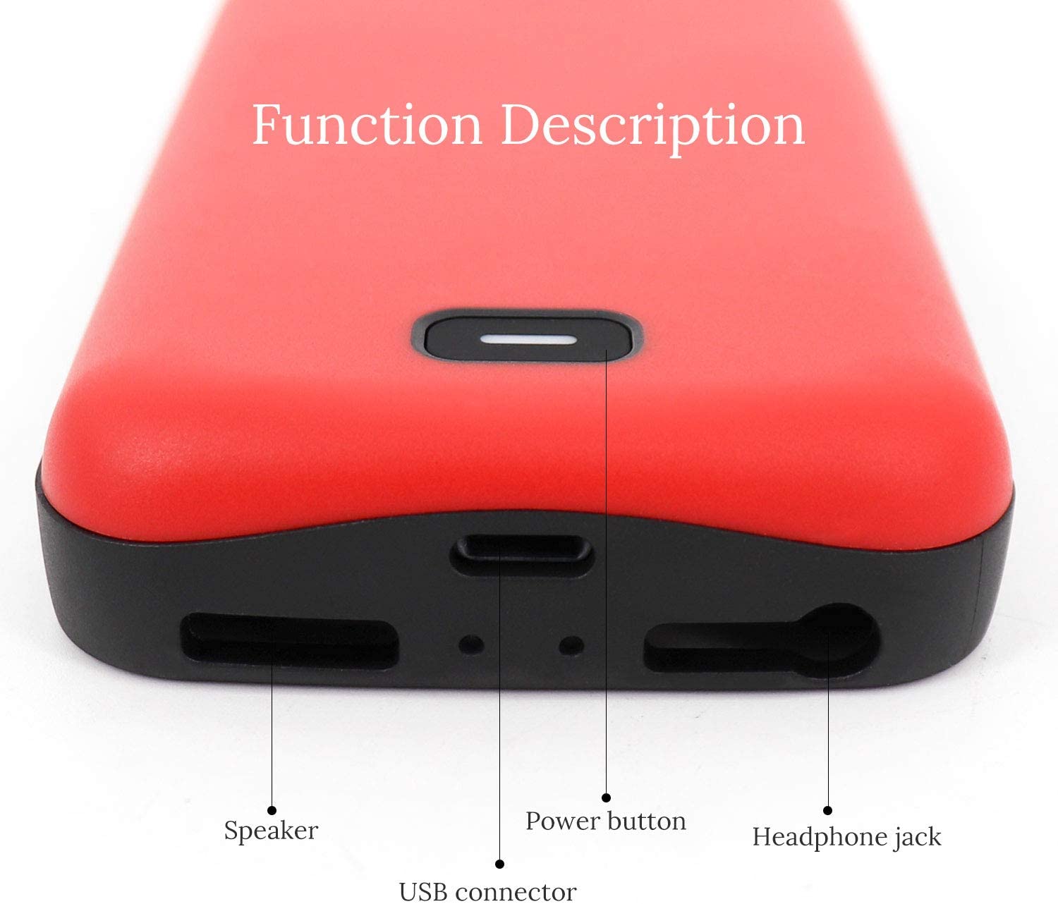 Funda de batería de 4000mAh para Iphone 5, 5S, SE, 5C, externa, recargable, negra