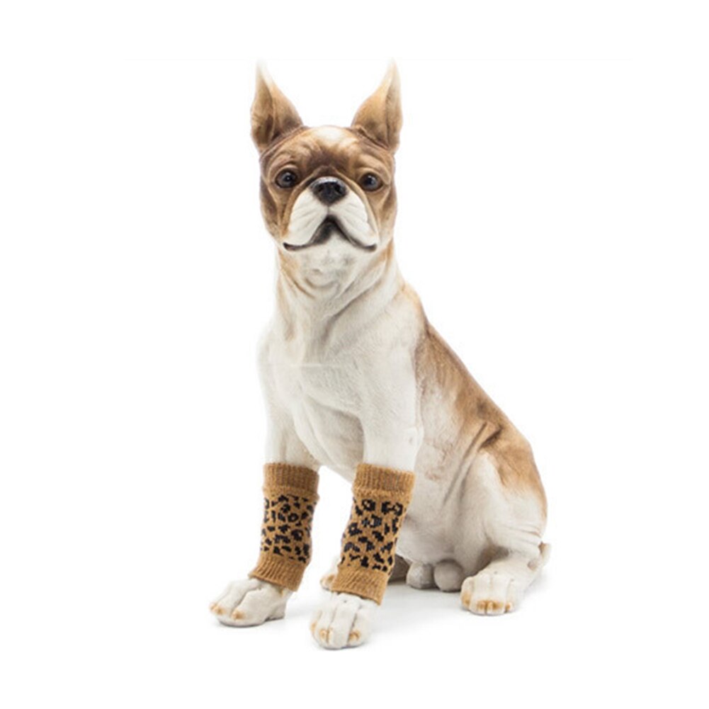 4 PCS Pet Breathable Leg Socks Dogs Protecting Joint Dog Knee Pads Pet Supplies Dogs Warm Knee Sock Set