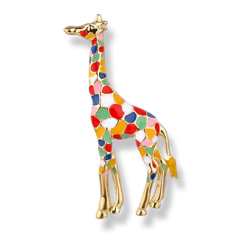 Giraffe Broches Voor Vrouwen Leuke Animal Broche Pin Mode-sieraden Goud Kleur Cadeau Voor Kinderen Prachtige Broches