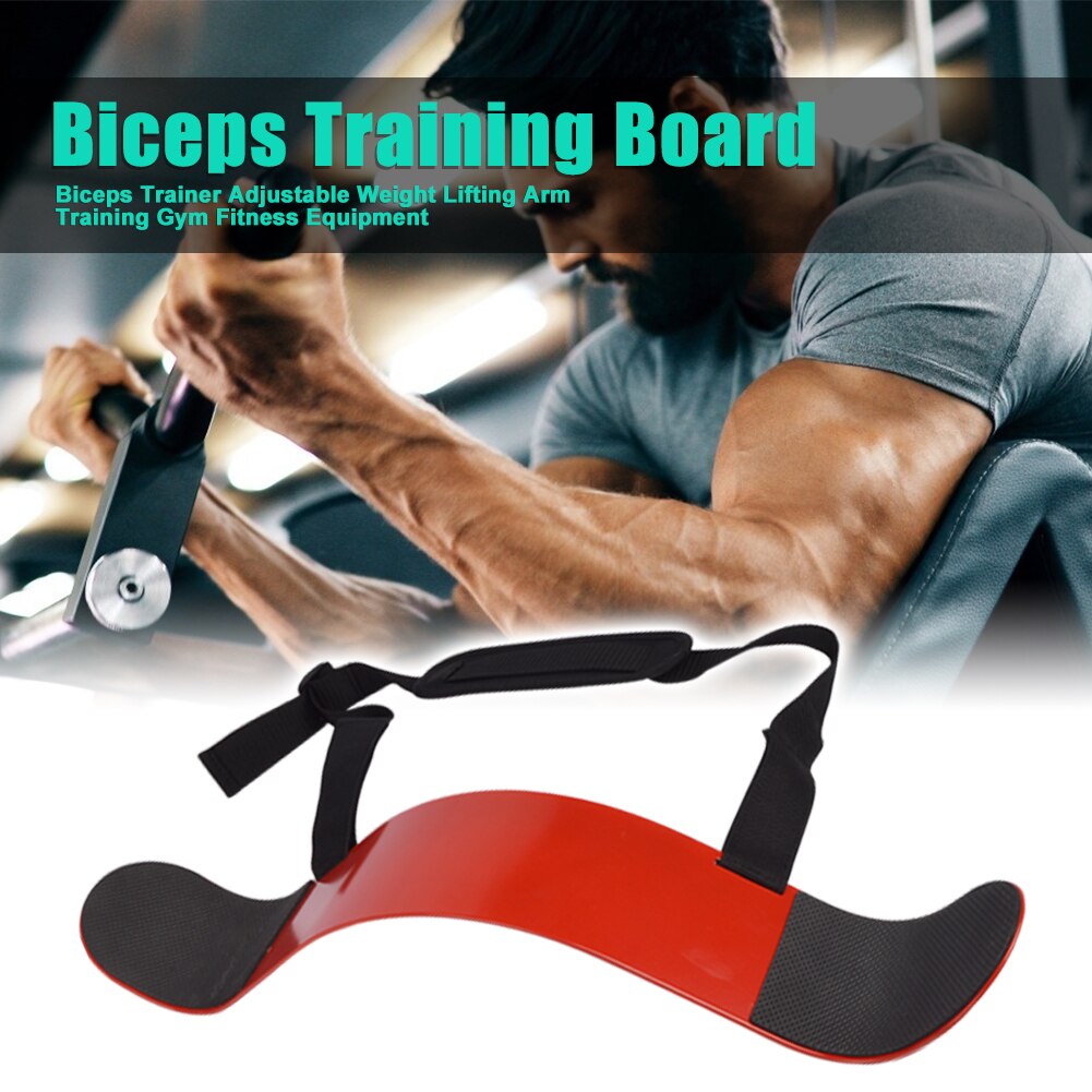 Arm Trainer Biceps Trainer Adjustable Weight Lifting Arm Training Gym Fitness Equipment Arm Blaster Curl Triceps Muscle Training