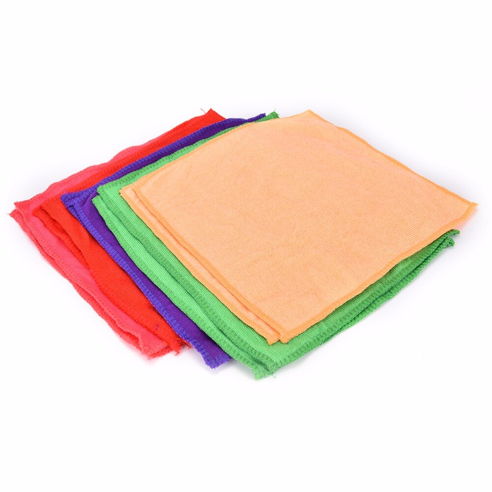25x25cm 10pcs Solid Microfiber Bath Towel Face Hair Body Bath Quick Dry Adults Washclothes Shower Towels Face Towel