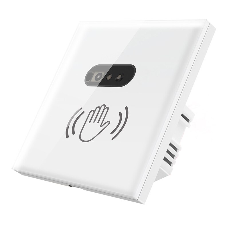 Mini 250V 10A Touchless Smart Wall Light Switch Infrared Sensor Glass Display PIR Motion Switch Household Automation Accessories: 1PCS