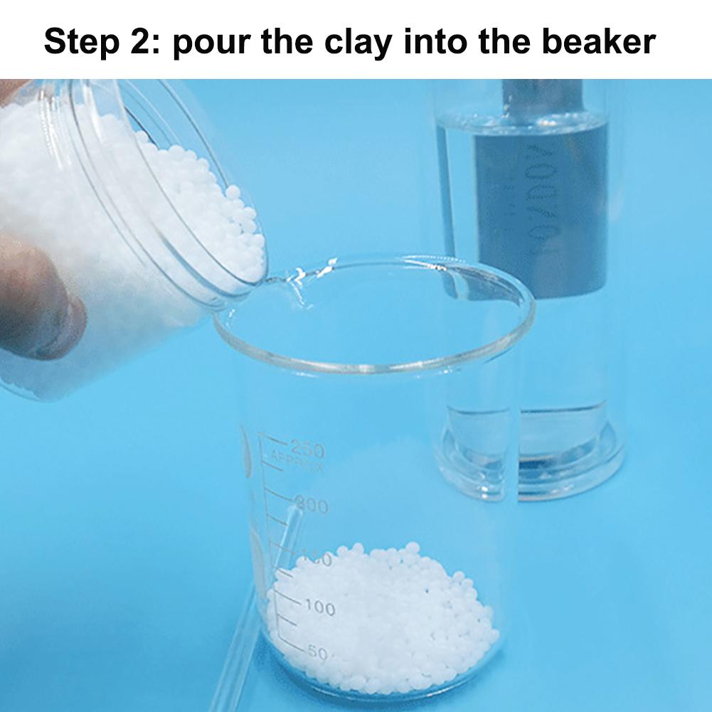 Gránulos de plástico polimórfico de 100g, Material de bricolaje multimorfo Plastimake para uso de aficionados